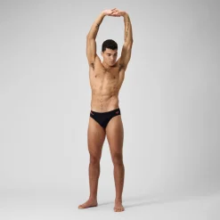 Slip de bain Hommes Tech Panel 7 cm pour Hommes Noir/Rouge sirène/Gris USA