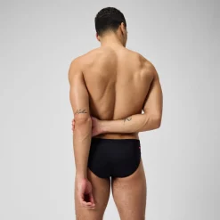 Slip de bain Hommes Tech Panel 7 cm pour Hommes Noir/Rouge sirène/Gris USA