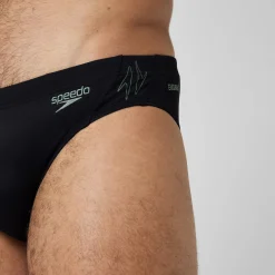 Slip de bain Hyperboom Splice pour Hommes Noir/Vert campagne