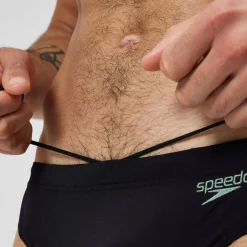 Slip de bain Hyperboom Splice pour Hommes Noir/Vert campagne