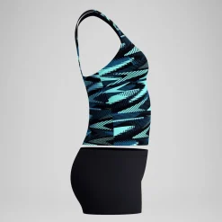 Tankini Femme HyperBoom noir/turquoise