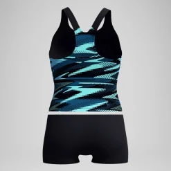 Tankini Femme HyperBoom noir/turquoise