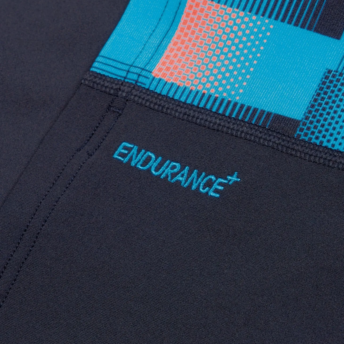 T-shirt rashguard Hommes END+ Splice pour Hommes Bleu Marine/Bleu